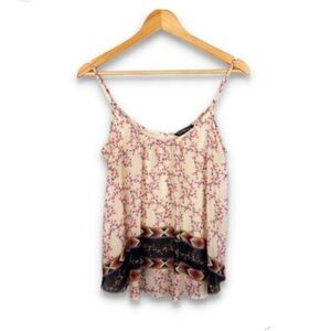 EXPRESS Spaghetti Strap Floral Print Top